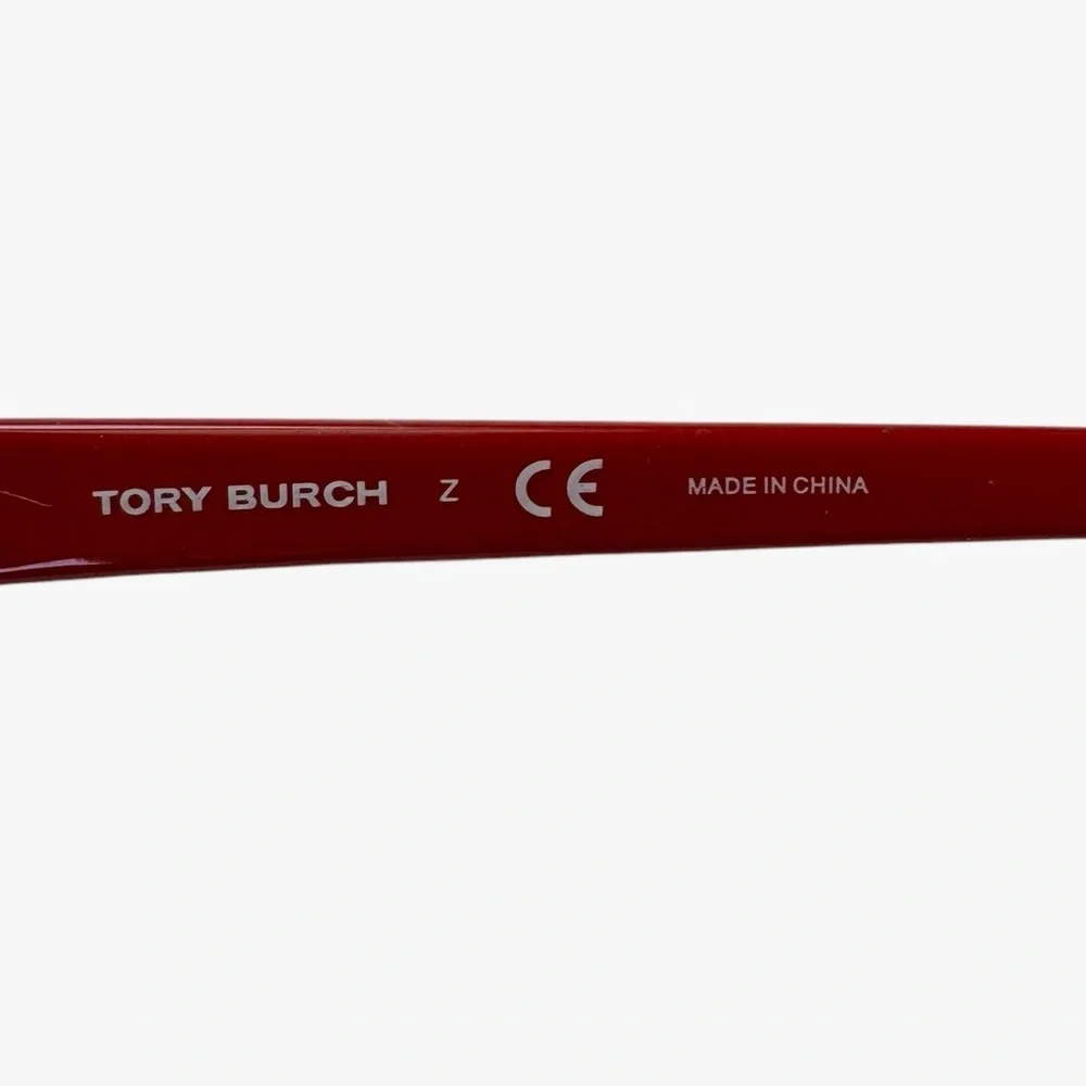 Tory Burch Orange Case Coral Pink & Brown Prescription Reader Glasses